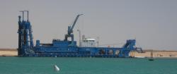 Massive dredge for widening Suez Canal